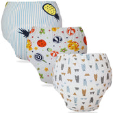 Waterproof Breathable Cotton Potty Training Pants for Babies (Set of 3)